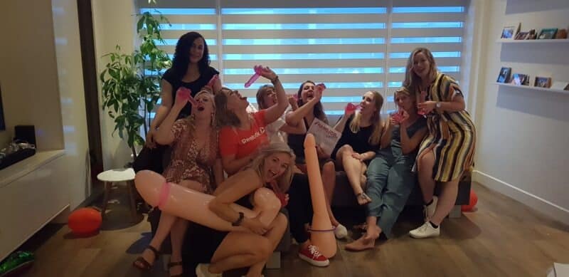 Groepsfoto na afloop van de workshop aftrekken